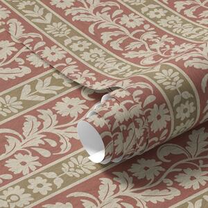 Tapet Dungi verticale retro cu model floral, Tapet flori, a00362 : Uwalls.ro