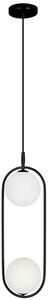 Candellux Cordel lampă suspendată 2x28 W alb-negru 32-10155