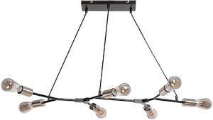 Rabalux Branwen lampă suspendată mai mult de 6x25 W negru 72027