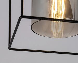 Rabalux Chadwick lampă de tavan 1x25 W negru-fumuriu 71031
