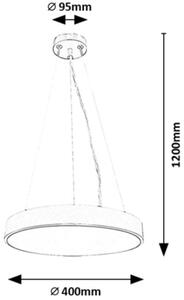 Rabalux Tesia lampă suspendată 1x36 W alb-negru 71039