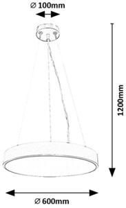 Rabalux Tesia lampă suspendată 1x60 W alb-argint 71042