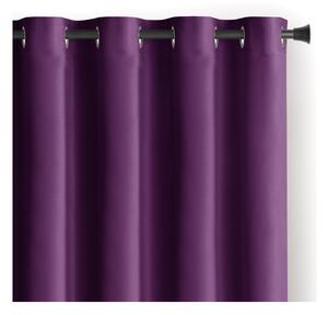 Draperie mov dimout (semi-opacă) din catifea 140x270 cm Eyelets – Restilo