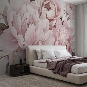 Tapet Bujori delicați, Fototapet Flori, w04365v1 : Uwalls.ro