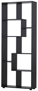 HOMCOM Bibliotecă Modernă cu 8 Rafturi din PAL E1, Design pentru Casă și Birou, 70x24x178 cm, Alb | Aosom Romania