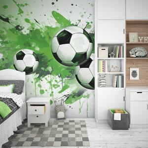 Tapet Mingi de fotbal, Fototapet pentru camera unui adolescent, Fototapet Fotbal, w04373v1 : Uwalls.ro