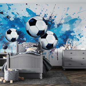 Tapet Mingi de fotbal, Fototapet pentru camera unui adolescent, Fototapet Fotbal, w04373 : Uwalls.ro