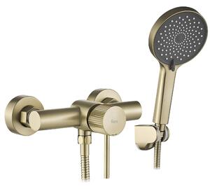 Baterie de duș REA Lungo Stripe BRUSH GOLD