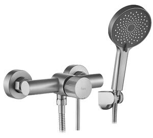 Baterie de duș REA Lungo Stripe BRUSH NICKEL