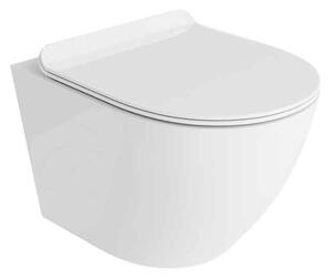 Set vas WC stativ, Spectrum, Trendi 3.0, Tornado Flush, cu capac soft close, alb