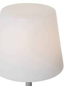 Lampă de masă gri reîncărcabilă, cu LED și variator, IP54 - Jude