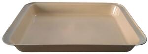 Tava copt 37.5x26x3.5 auriu, invelis ceramic bej