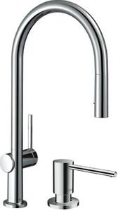 Set baterie bucătărie Hansgrohe Talis M54 72801000, dozator de lichid Hansgrohe 40438000