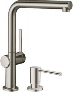 Set baterie bucătărie Hansgrohe Talis M54 72840800, dozator de lichid Hansgrohe A41 40438800