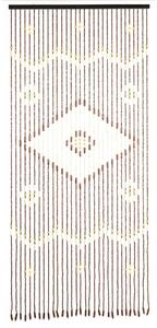 Draperie în culoare naturală din bambus 90x200 cm cu prindere la ușă Rhombus – Maximex