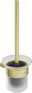 Deante Round perie de toaletă înșurubat sticlă-auriu ADR_R711