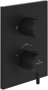 Villeroy & Boch Conum baterie cadă-duș ascuns cu termostat negru TVS127002000K5