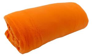 Pătură portocalie din polar/fleece 150x200 cm Plain – JAHU collections