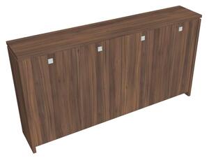 Dulap mediu pentru haine Verno 248 x 46 x 130 cm, nuc