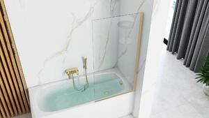 Rea Elegant Gold paravan cadă 70 cm o piesă auriu periat/sticlă transparentă REA-W6600