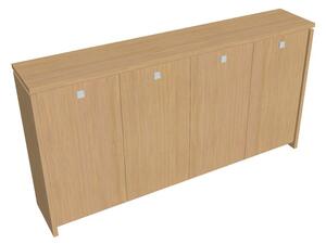 Dulap mediu pentru haine Verno 248 x 46 x 130 cm, stejar deschis