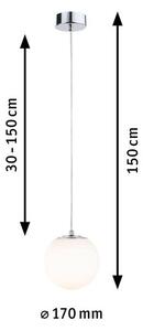 Paulmann Gove lampă suspendată 1x9 W crom 71066