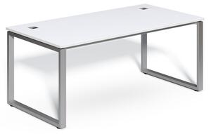 Masă SimpleOffice 180 x 90 cm, alb / argint