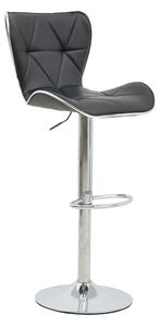 Scaun Bar Joden Piele Ecologica Negru