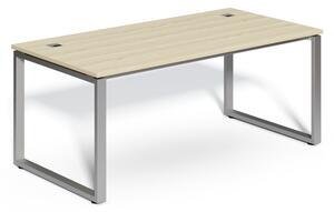 Masă SimpleOffice 180 x 90 cm, stejar deschis / argint