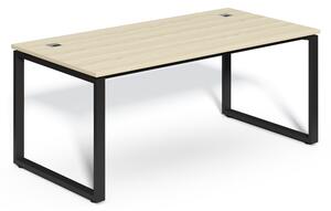 Masă SimpleOffice 180 x 90 cm, stejar deschis / negru