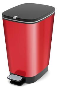 Coș de gunoi roșu cu pedală din plastic 25 l Chic Bin – KIS