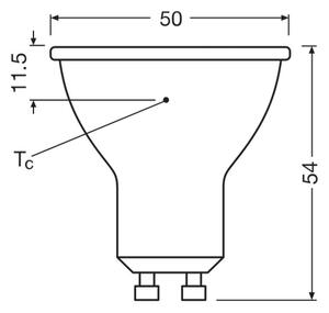 SET 3x bec LED Osram PAR16 GU10/6,9W/230V 6500K