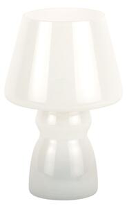 Veioză albă LED cu abajur din sticlă (înălțime 25,5 cm) Classic – Leitmotiv