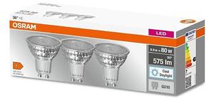 SET 3x bec LED Osram PAR16 GU10/6,9W/230V 6500K