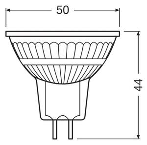 Bec LED dimabil GU5,3/3,4W/12V 2700K CRI 90 - Osram