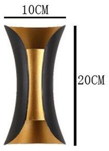 Abigali Black Gold aplica exterior 2x5 W negru-auriu KMG2X5WW