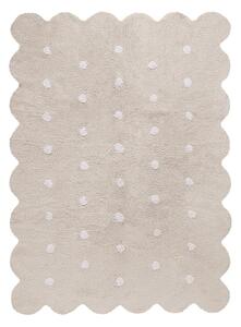 Covor pentru copii bej lavabil/țesut manual din bumbac 120x160 cm Biscuit Beige – Lorena Canals