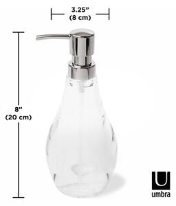 Dozator de săpun lichid din plastic 280 ml Droplet – Umbra