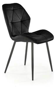 Scaun bucatarie material textil K453, negru, 48x53x86 cm