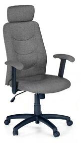 Scaun de birou STILO 2, gri inchis/negru, stofa, 66x49x116/125 cm