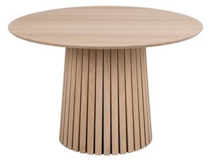 Masă dining din furnir de stejar deschis Actona Christo, ø 75 cm