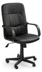 Scaun birou DENZEL, negru, piele ecologica, 58x60x100/110 cm