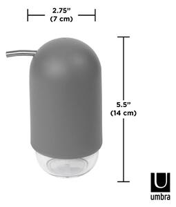 Dozator de săpun lichid gri din plastic 230 ml Touch – Umbra
