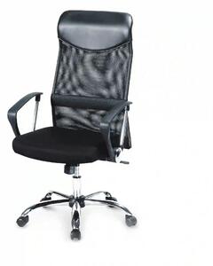 Scaun de birou VIRE, negru, stofa mesh/metal, 61x63x110/120 cm