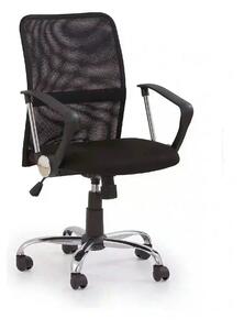 Scaun de birou TONY, negru, stofa/plasa, 58x56x92/102 cm