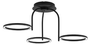Lămpi de exterior Lucande, Sylvara, reglabil, Negru, Metal, Design