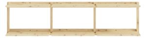 Bibliotecă de perete în culoare naturală din lemn de pin 192x47,5 cm Groove – Karup Design