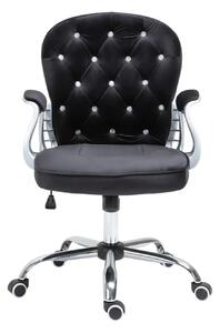 Scaun birou SIB 1304, Catifea, Negru
