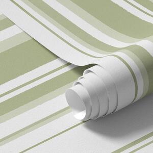 Tapet Dungi verticale verzi de diferite lățimi, Tapet geometrie, Tapet dungi, a00565 : Uwalls.ro