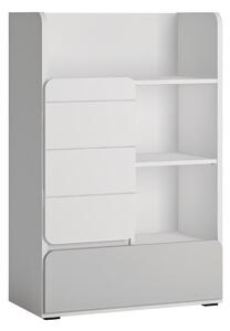 Comoda ALBI, alb, PAL laminat, 76x42x117 cm